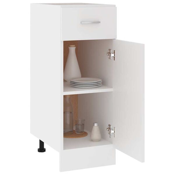 vidaXL Drawer Bottom Cabinet Lyon White 30x46x81.5 cm Engineered Wood