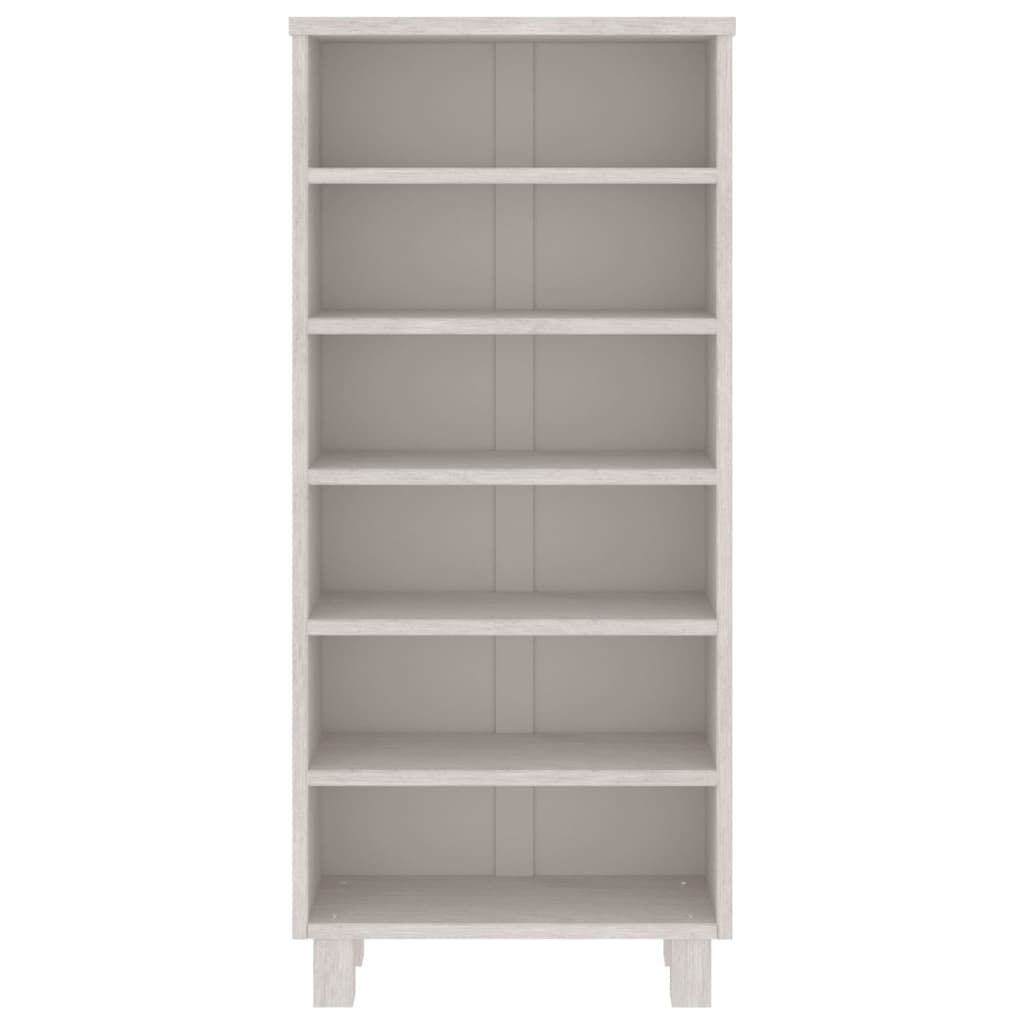 vidaXL CD Cabinet HAMAR White 45x18x100 cm Solid Wood Pine