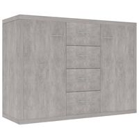 vidaXL Sideboard Concrete Grey 88x30x65 cm Engineered Wood, concrete grey vidaXL Sideboard Concrete Grey 88x30x65 cm Engineered Wood
