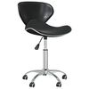 vidaXL Swivel Dining Chairs 2 pcs Black Faux Leather