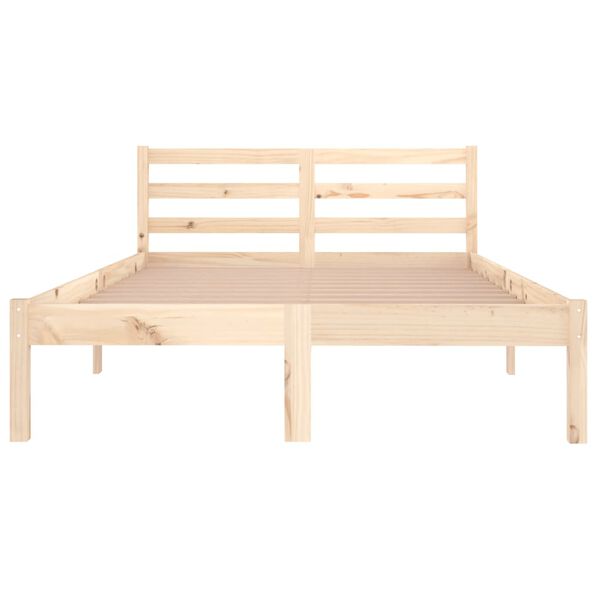 vidaXL Bed Frame without Mattress Solid Wood Pine 120x200cm