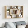 vidaXL Wall Shelf Sonoma Oak 85x16x52.5 cm Engineered Wood