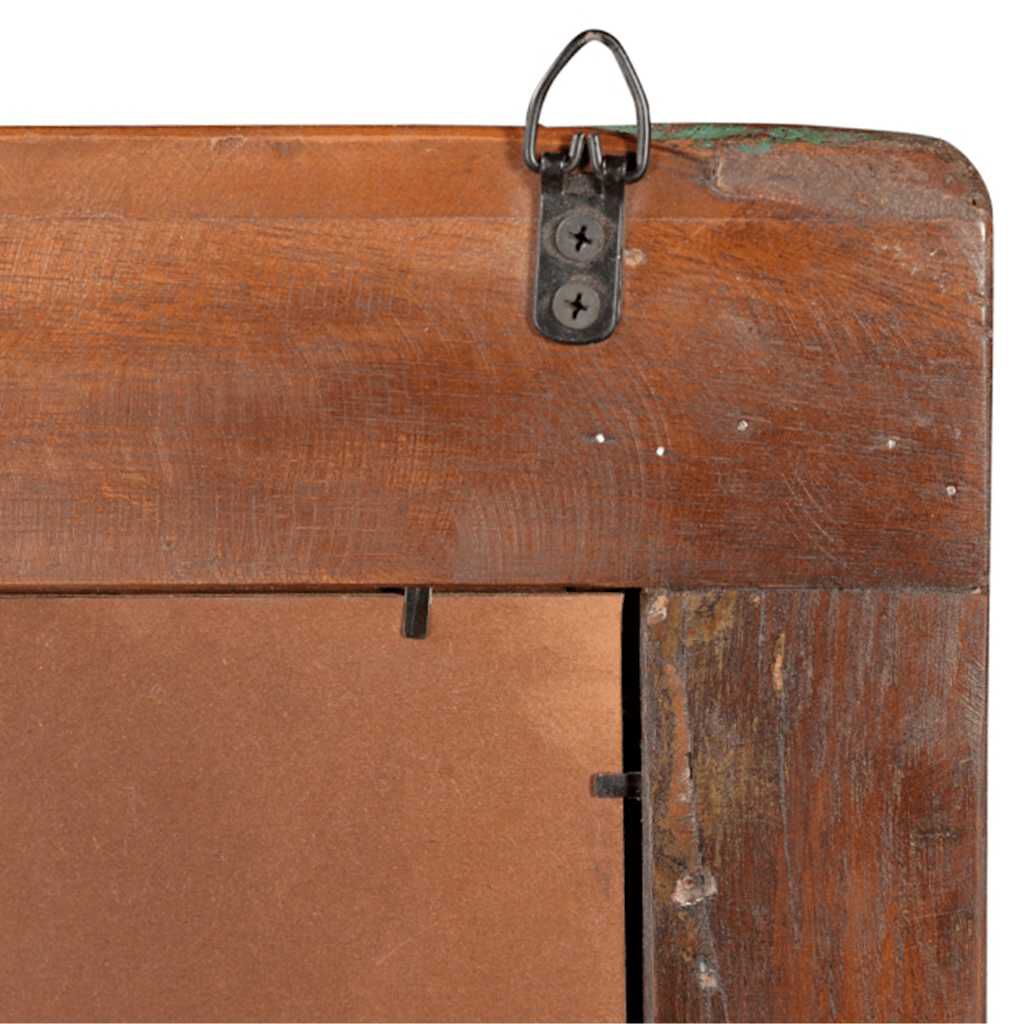 Reclaimed Solid Wood Bathroom Vanity Cabinet Set with Mirror