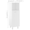 vidaXL 4 Piece Bathroom Furniture Set White Engineered Wood