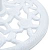 vidaXL Umbrella Base White 12 kg 48 cm Cast Iron