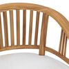 vidaXL Garden Chairs with Cushions 2 pcs Solid Teak Wood