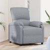 vidaXL Recliner Chair Light Grey Fabric