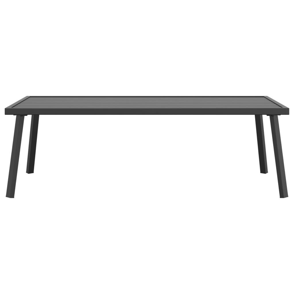 vidaXL Garden Coffee Table Anthracite 110x55x35cm Steel