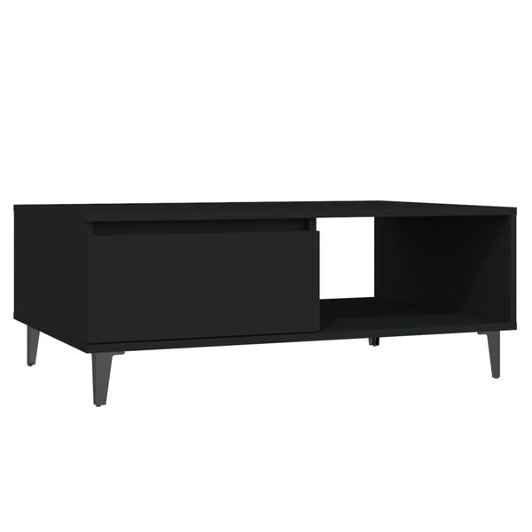 vidaXL Coffee Table Black 90x60x35 cm Engineered Wood