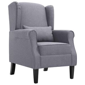 vidaXL Armchair Dark Grey Fabric