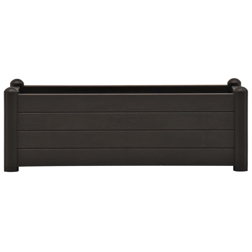 vidaXL Garden Raised Bed PP Anthracite 100x43x35 cm