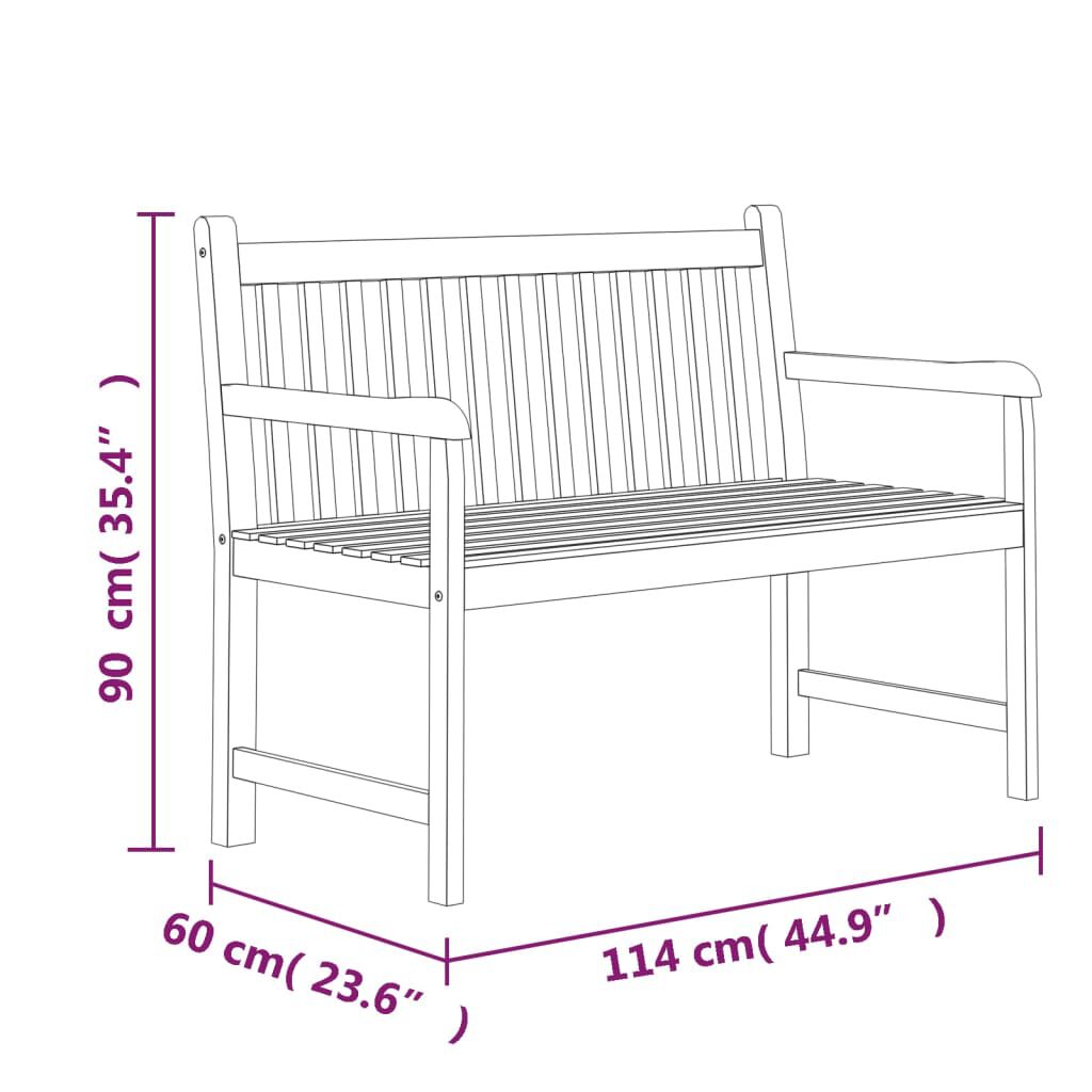 vidaXL 4 Piece Garden Dining Set Solid Wood Teak