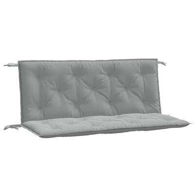 vidaXL Garden Bench Cushions 2 pcs Melange Light Grey 120x50x7 cm Fabric, melange light grey vidaXL Garden Bench Cushions 2 pcs Melange Light Grey 120x50x7 cm Fabric