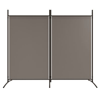 vidaXL 2-Panel Room Divider Anthracite 175x180 cm Fabric, anthracite vidaXL 2-Panel Room Divider Anthracite 175x180 cm Fabric