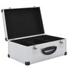 vidaXL CD Case for 60 CDs Aluminium ABS Silver