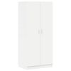 vidaXL Wardrobe White 80x52x180 cm Engineered Wood