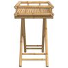 vidaXL Folding Tray Table 60x40x68 cm Bamboo
