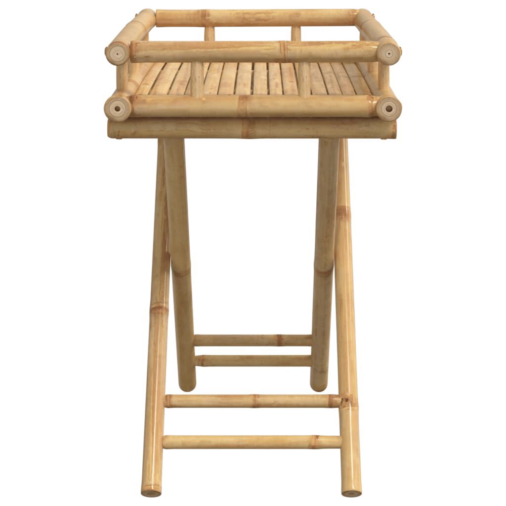 vidaXL Folding Tray Table 60x40x68 cm Bamboo