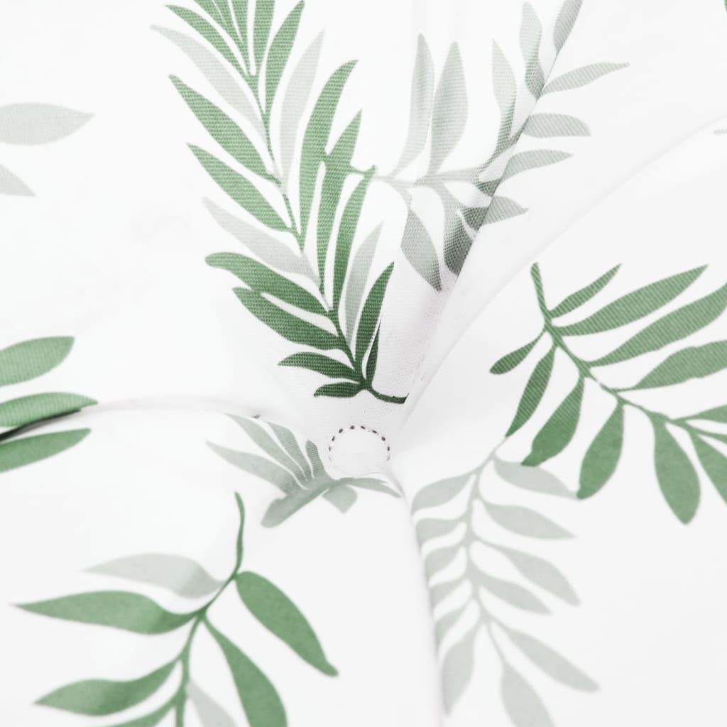 vidaXL Pallet Cushions 2 pcs Leaf Pattern Fabric
