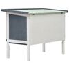 vidaXL Outdoor Rabbit Hutch 1 Layer Grey Wood