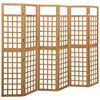vidaXL 6-Panel Room Divider/Trellis Solid Fir Wood 242.5x180 cm