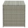 vidaXL Garden Storage Box Poly Rattan 100x50x50 cm Grey