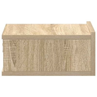 vidaXL Floating Nightstand Sonoma Oak 40x30x15 cm Engineered Wood, sonoma oak vidaXL Floating Nightstand Sonoma Oak 40x30x15 cm Engineered Wood