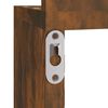 vidaXL Wall Corner Shelf Smoked Oak 20x20x127.5 cm Engineered Wood