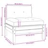 vidaXL 3 Piece Garden Lounge Set with Grey Cushions Solid Pinewood