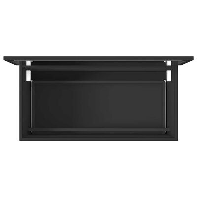 vidaXL 2 Piece Bathroom Furniture Set Black Engineered Wood, black vidaXL 2 Piece Bathroom Furniture Set Black Engineered Wood