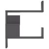 vidaXL Wall Corner Shelf Grey 40x40x50 cm Engineered Wood