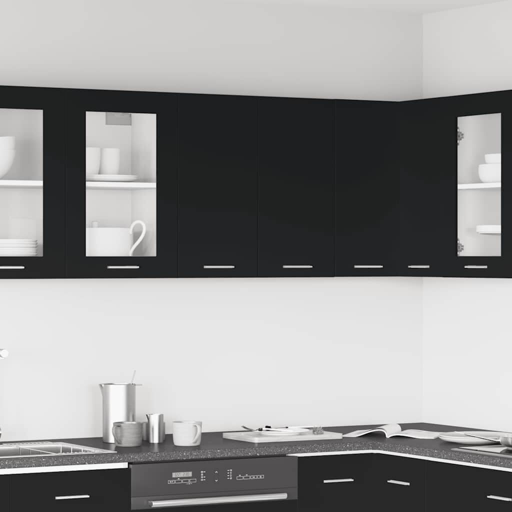 vidaXL Hanging Cabinet Lyon Black 60x31x60 cm Engineered Wood