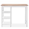 vidaXL Bar Set 3 Pieces MDF White
