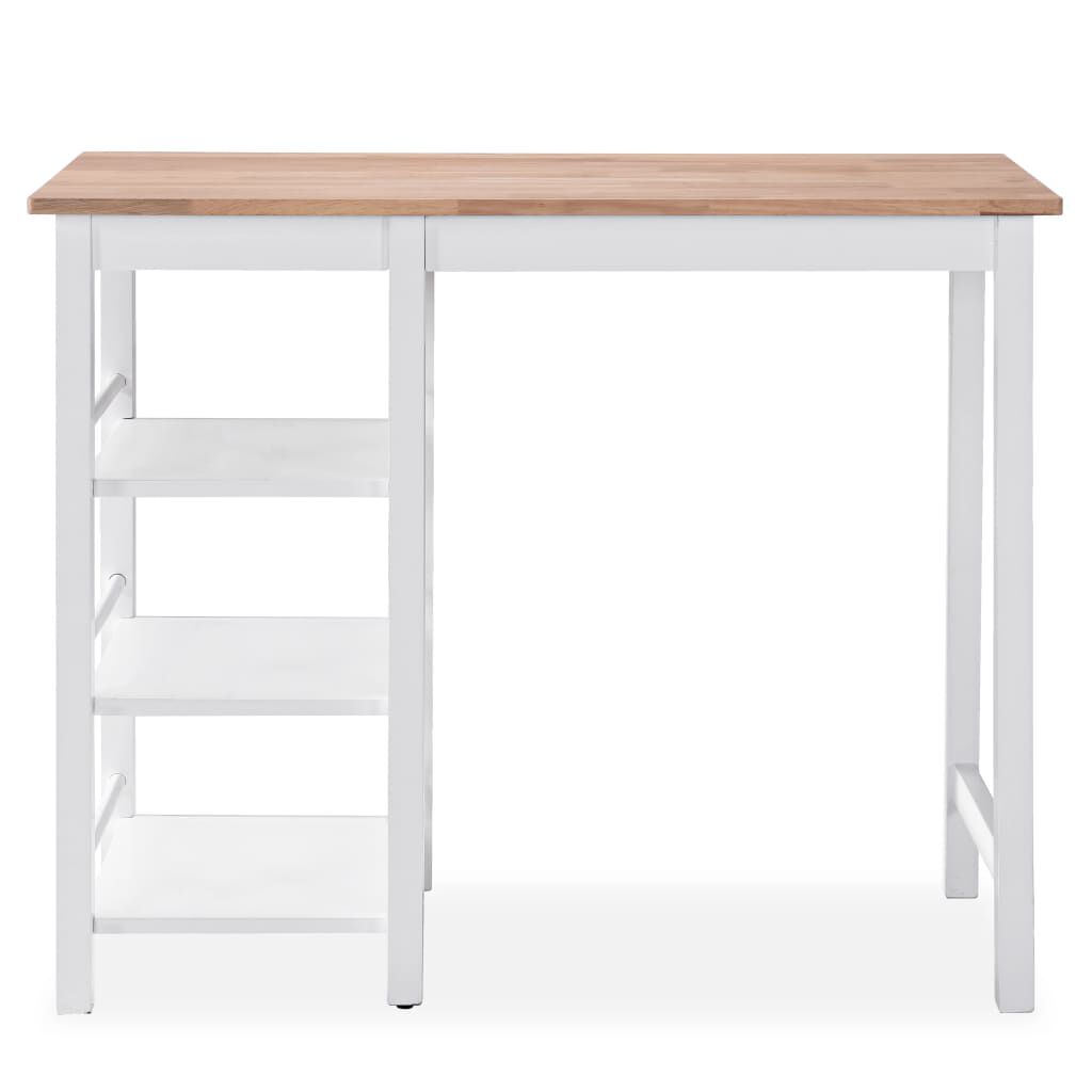 vidaXL Bar Set 3 Pieces MDF White