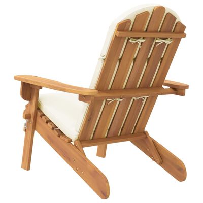 vidaXL Adirondack Garden Chair with Cushions Solid Wood Acacia