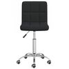 vidaXL Swivel Office Chair Black Fabric