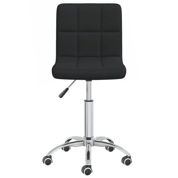 vidaXL Swivel Office Chair Black Fabric