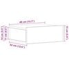 vidaXL Floating Nightstands 2 pcs White 40x30x15cm Engineered Wood