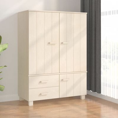 vidaXL Wardrobe HAMAR Honey Brown 99x45x137 cm Solid Wood Pine, honey brown vidaXL Wardrobe HAMAR Honey Brown 99x45x137 cm Solid Wood Pine
