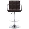 vidaXL Bar Stools 2 pcs Brown Faux Leather