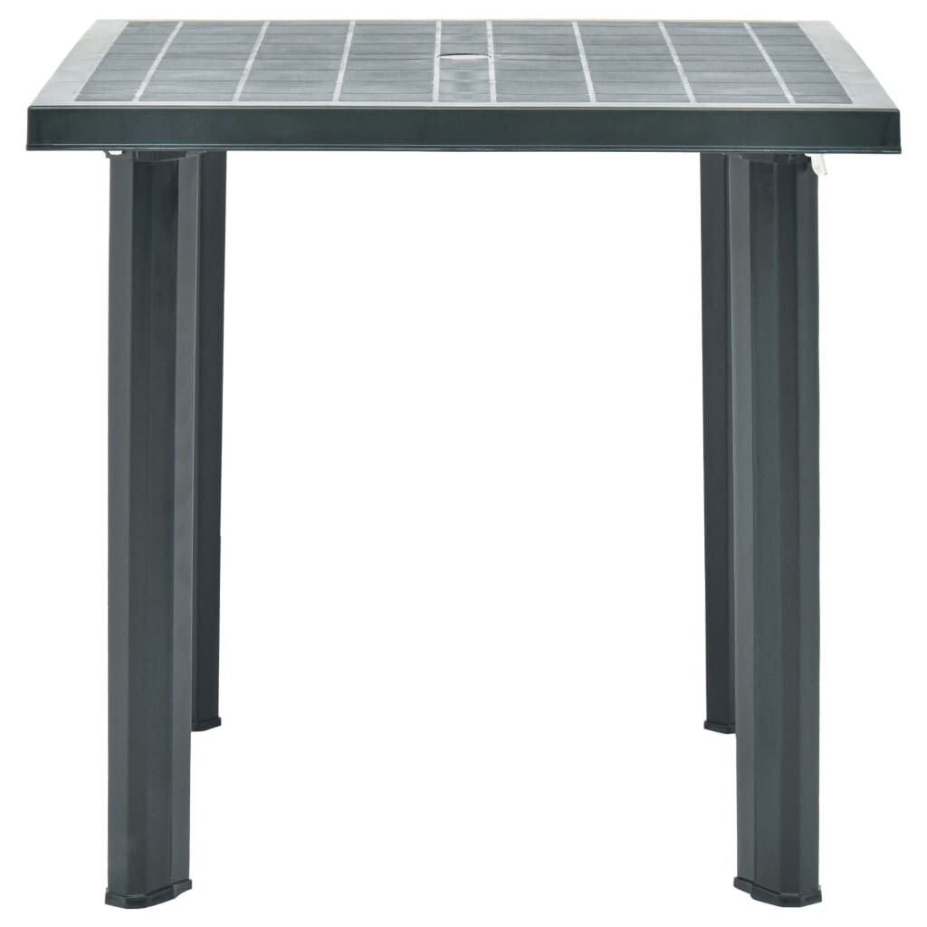 vidaXL Garden Table Green 80x75x72 cm Plastic