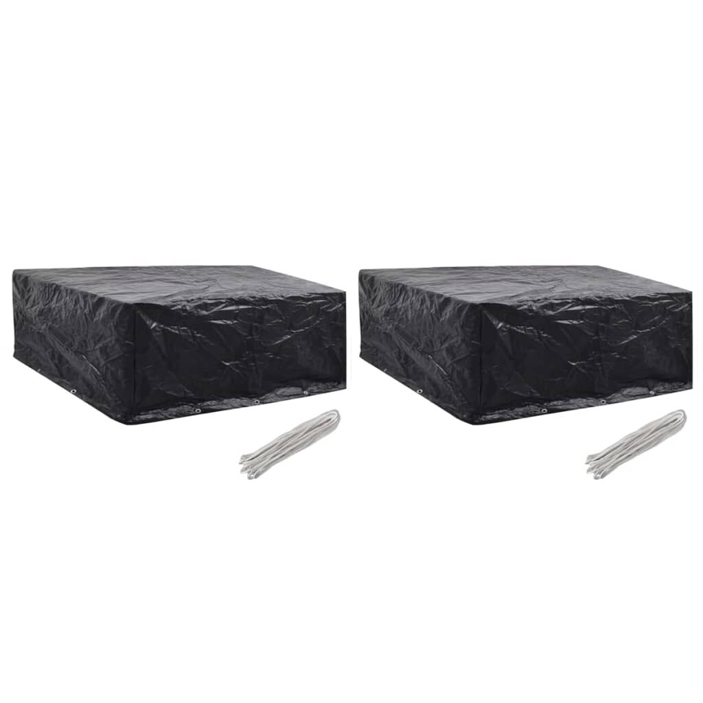 vidaXL Garden Furniture Covers 2 pcs 10 Eyelets 260x260x90 cm