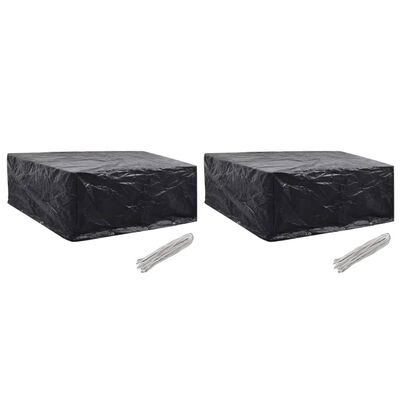 vidaXL Garden Furniture Covers 2 pcs 10 Eyelets 260x260x90 cm,  vidaXL Garden Furniture Covers 2 pcs 10 Eyelets 260x260x90 cm