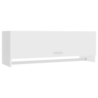 vidaXL Wardrobe White 100x32.5x35 cm Engineered Wood, white vidaXL Wardrobe White 100x32.5x35 cm Engineered Wood