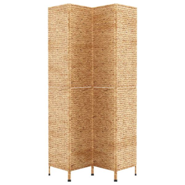vidaXL Room Divider 4-Panel 163x180 cm Water Hyacinth