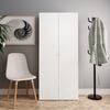 vidaXL Shoe Cabinet White 80x35.5x180 cm Engineered Wood