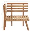 vidaXL 5 Piece Garden Lounge Set Solid Acacia Wood