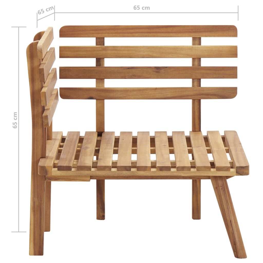 vidaXL 5 Piece Garden Lounge Set Solid Acacia Wood
