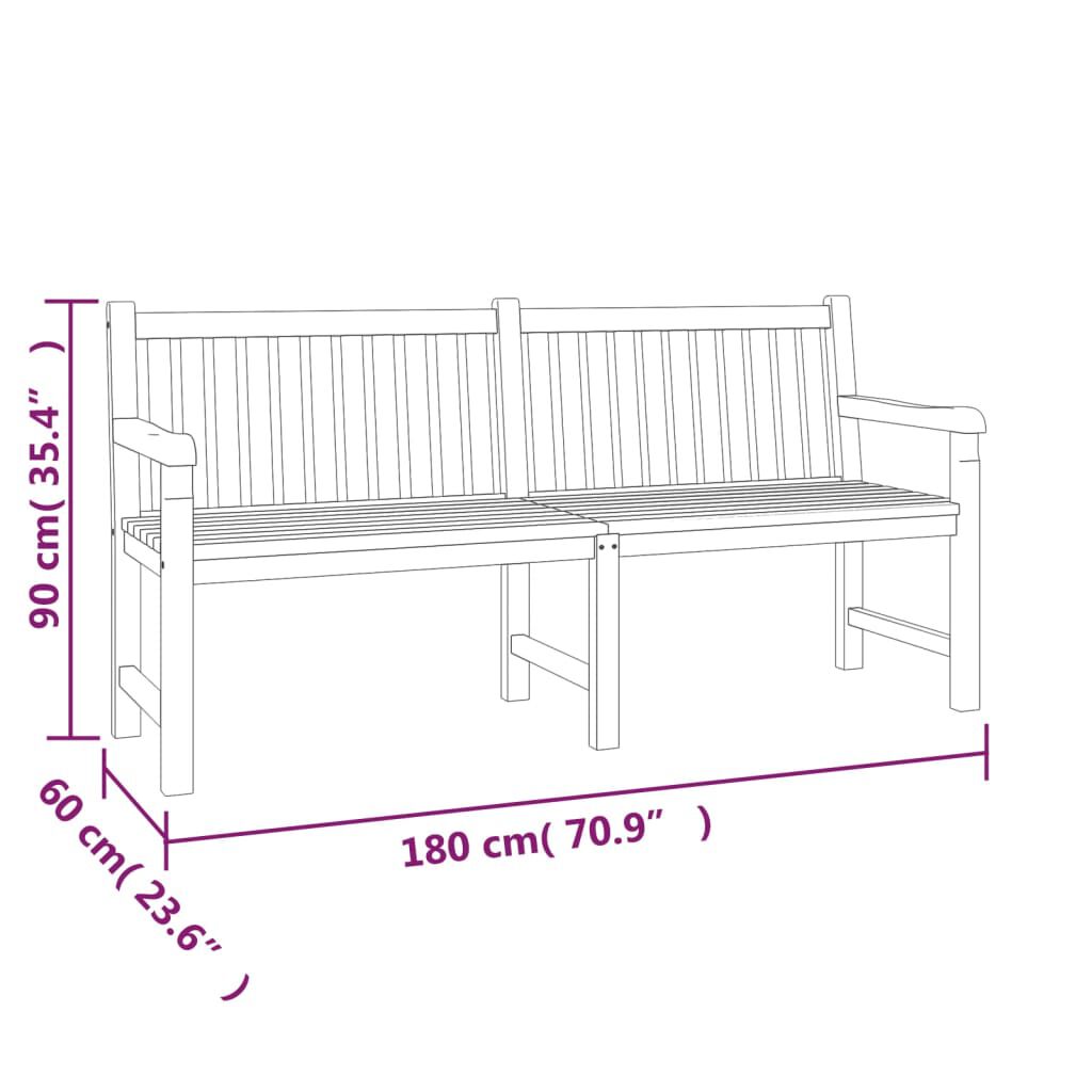 vidaXL 4 Piece Garden Dining Set Solid Wood Teak