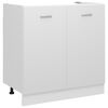 vidaXL Sink Bottom Cabinet Lyon White 80x46x81.5 cm Engineered Wood